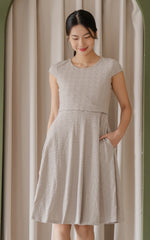 Elise Skater Textured Dress