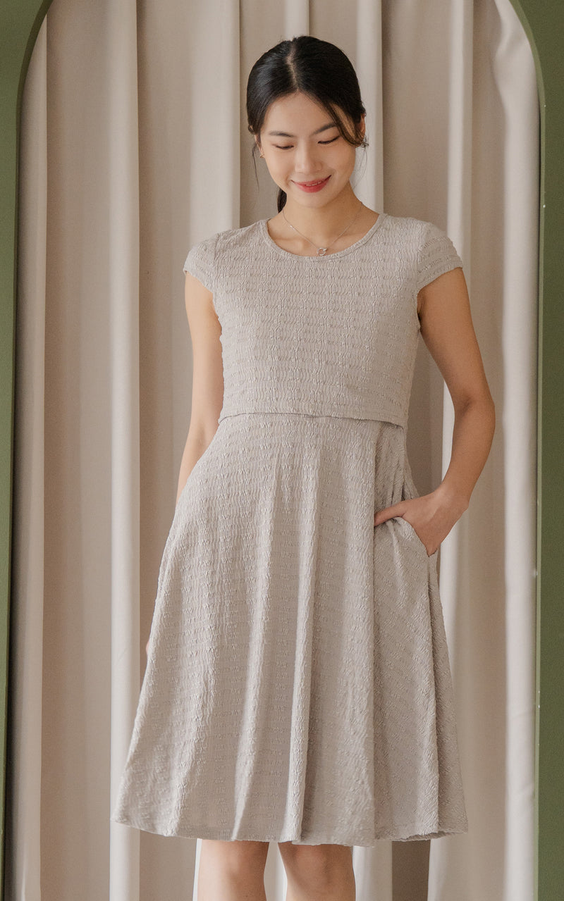 Elise Skater Textured Dress