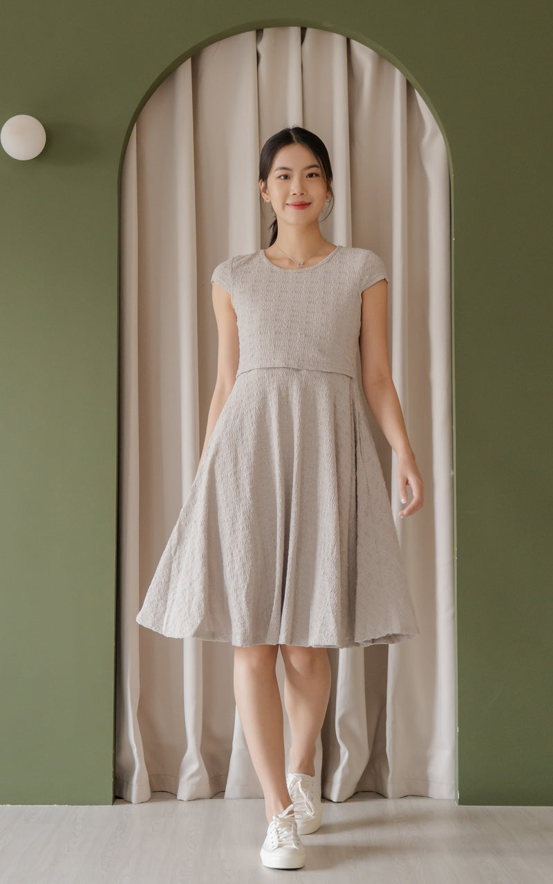 Elise Skater Textured Dress