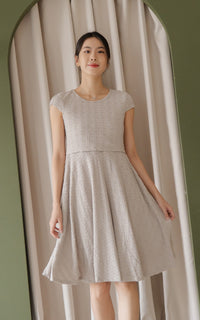 Elise Skater Textured Dress