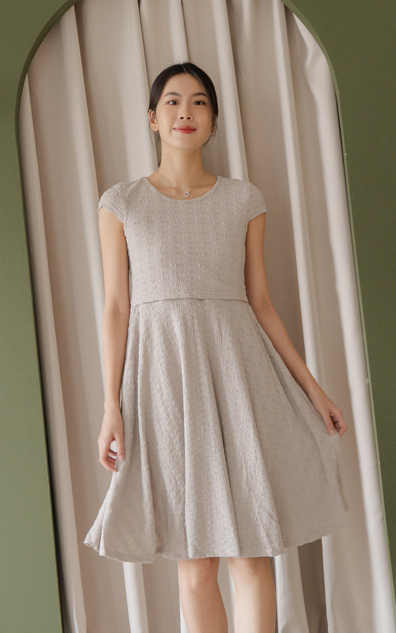 Elise Skater Textured Dress