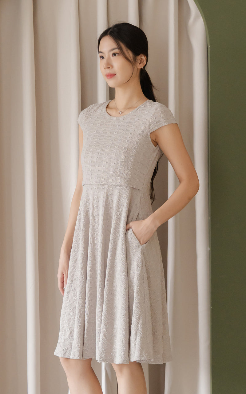 Elise Skater Textured Dress