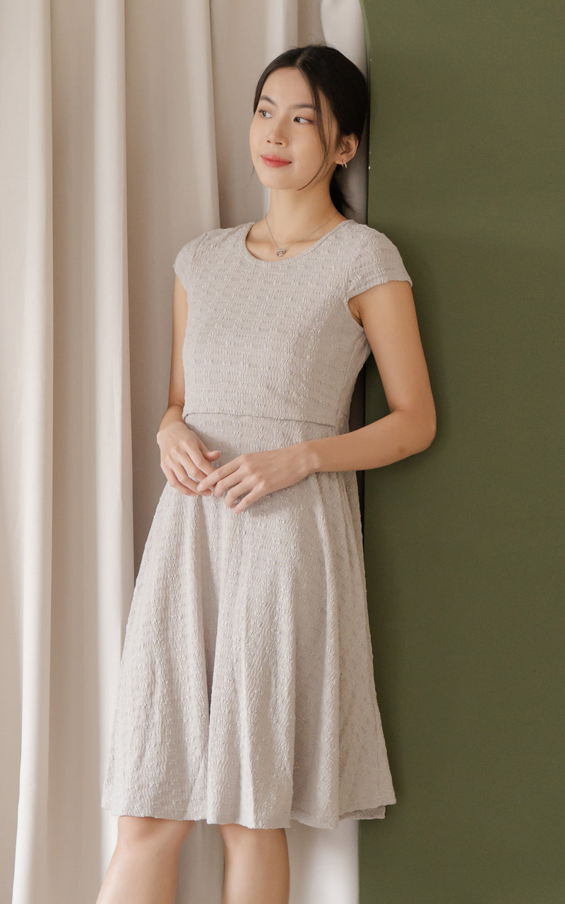 Elise Skater Textured Dress