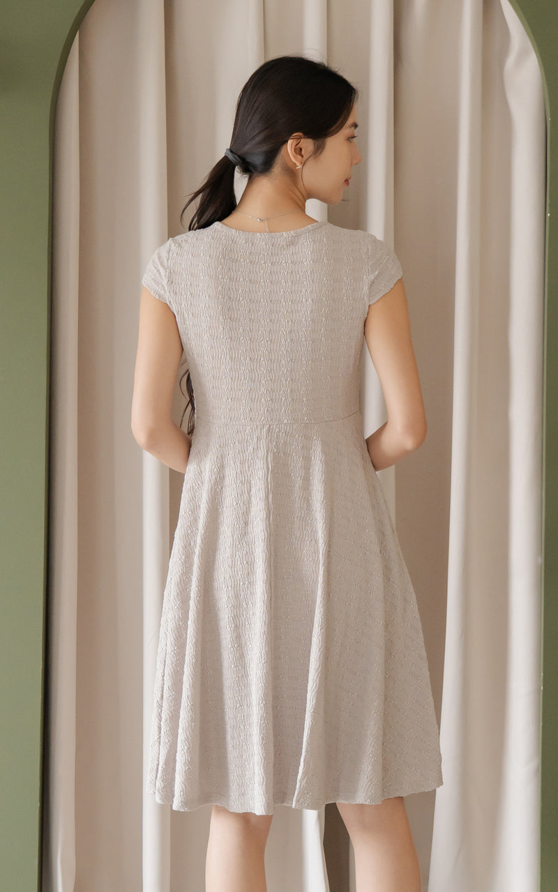 Elise Skater Textured Dress