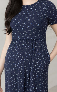 Elle Floral Knitted Nursing Dress