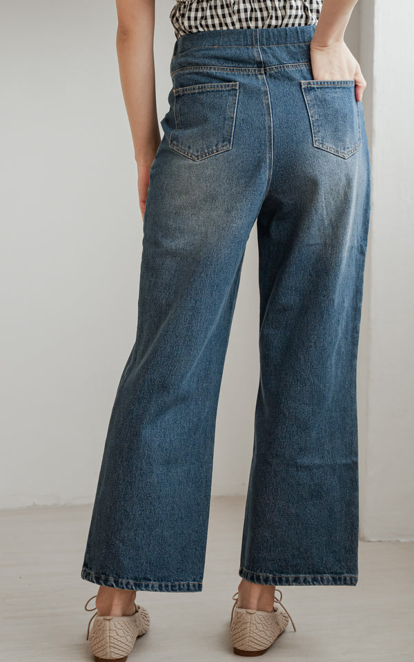Emely Maternity Pant in Dark Blue