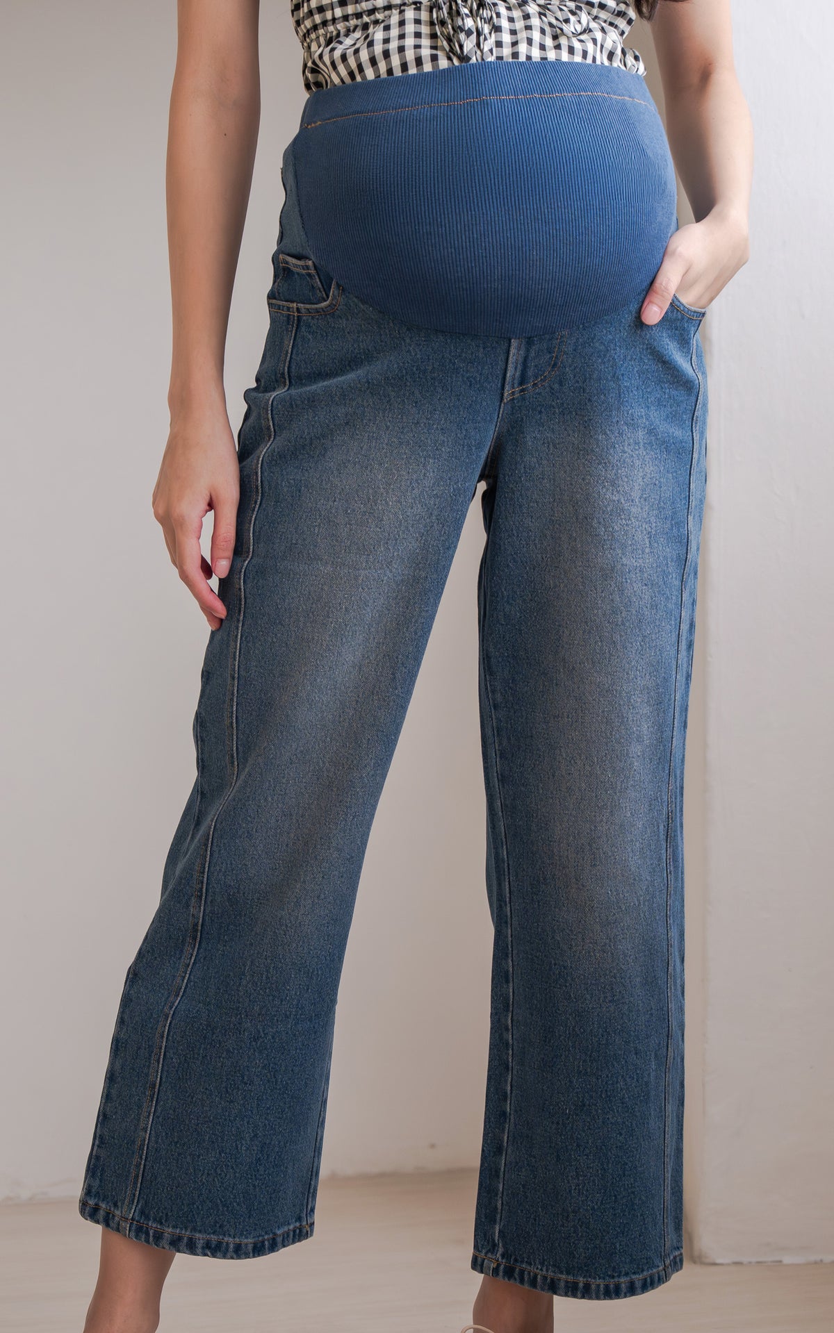 Emely Maternity Pant in Dark Blue