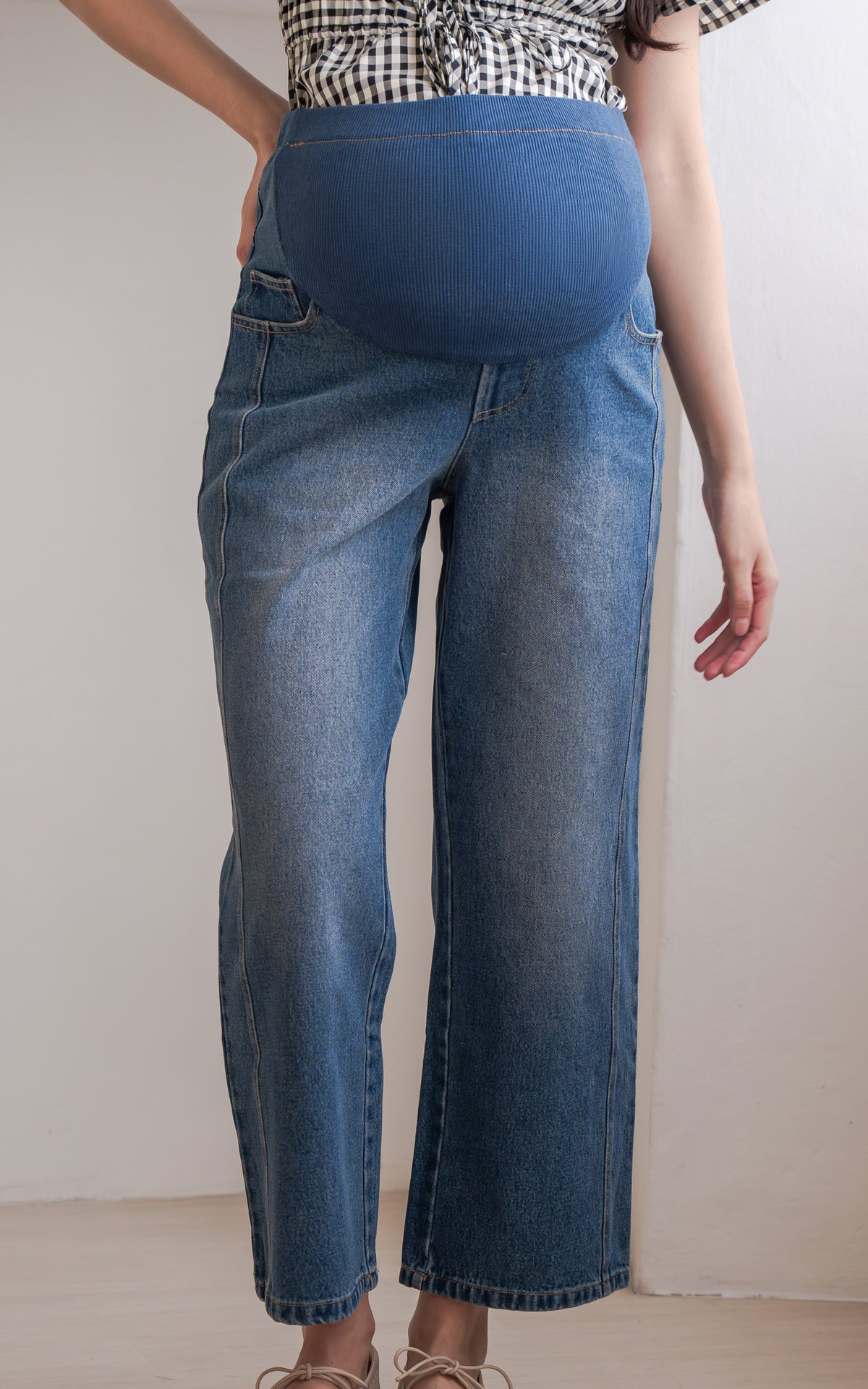 Emely Maternity Pant in Dark Blue
