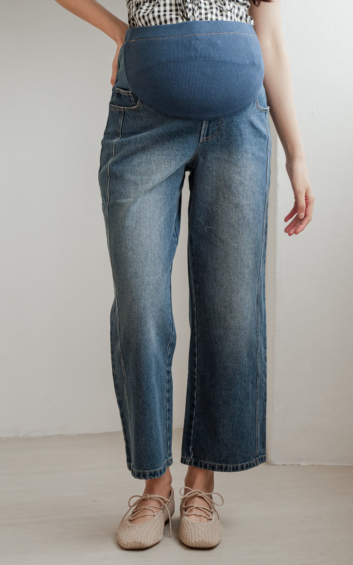Emely Maternity Pant in Dark Blue