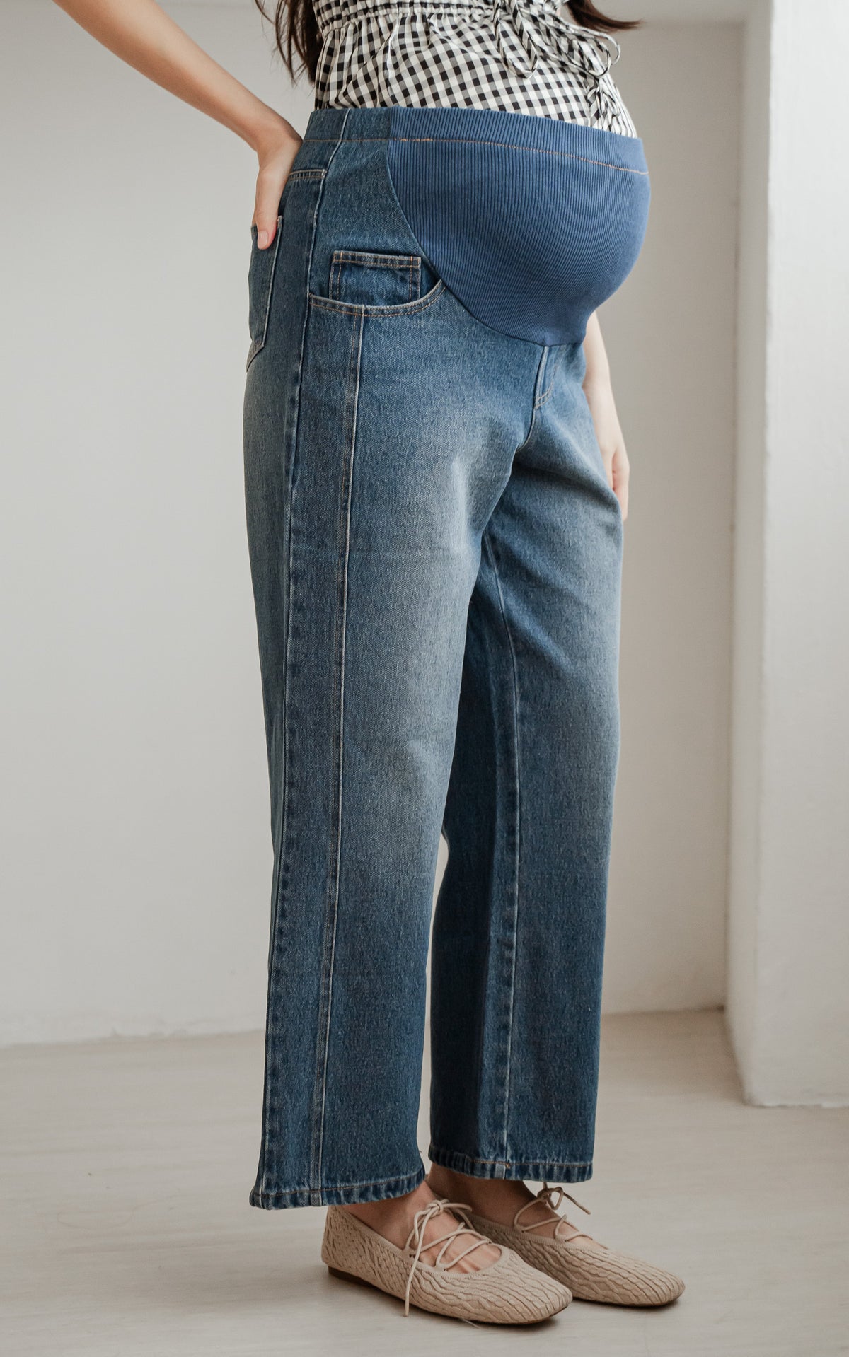 Emely Maternity Pant in Dark Blue