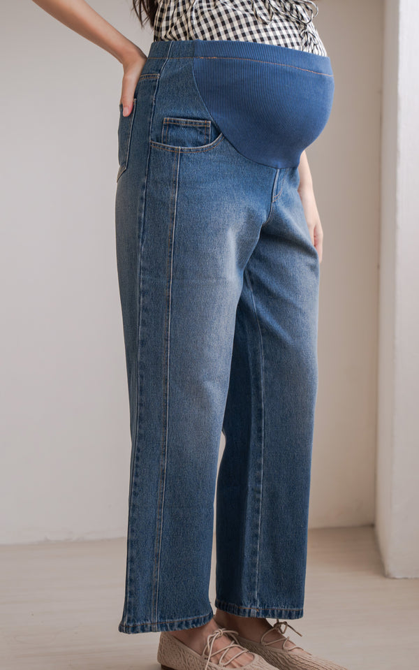 Emely Maternity Pant in Dark Blue