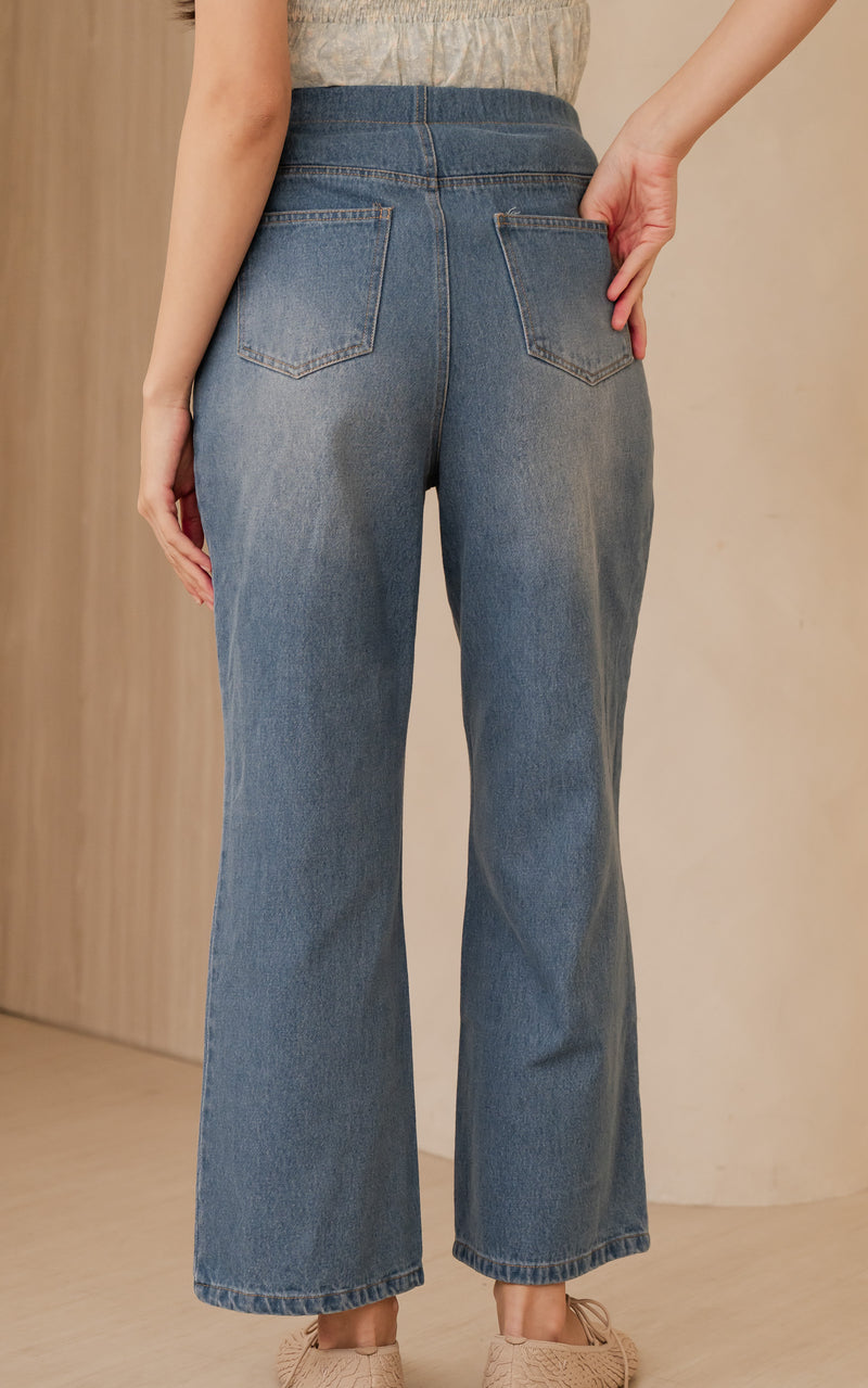 Emely Maternity Pant in Light Blue