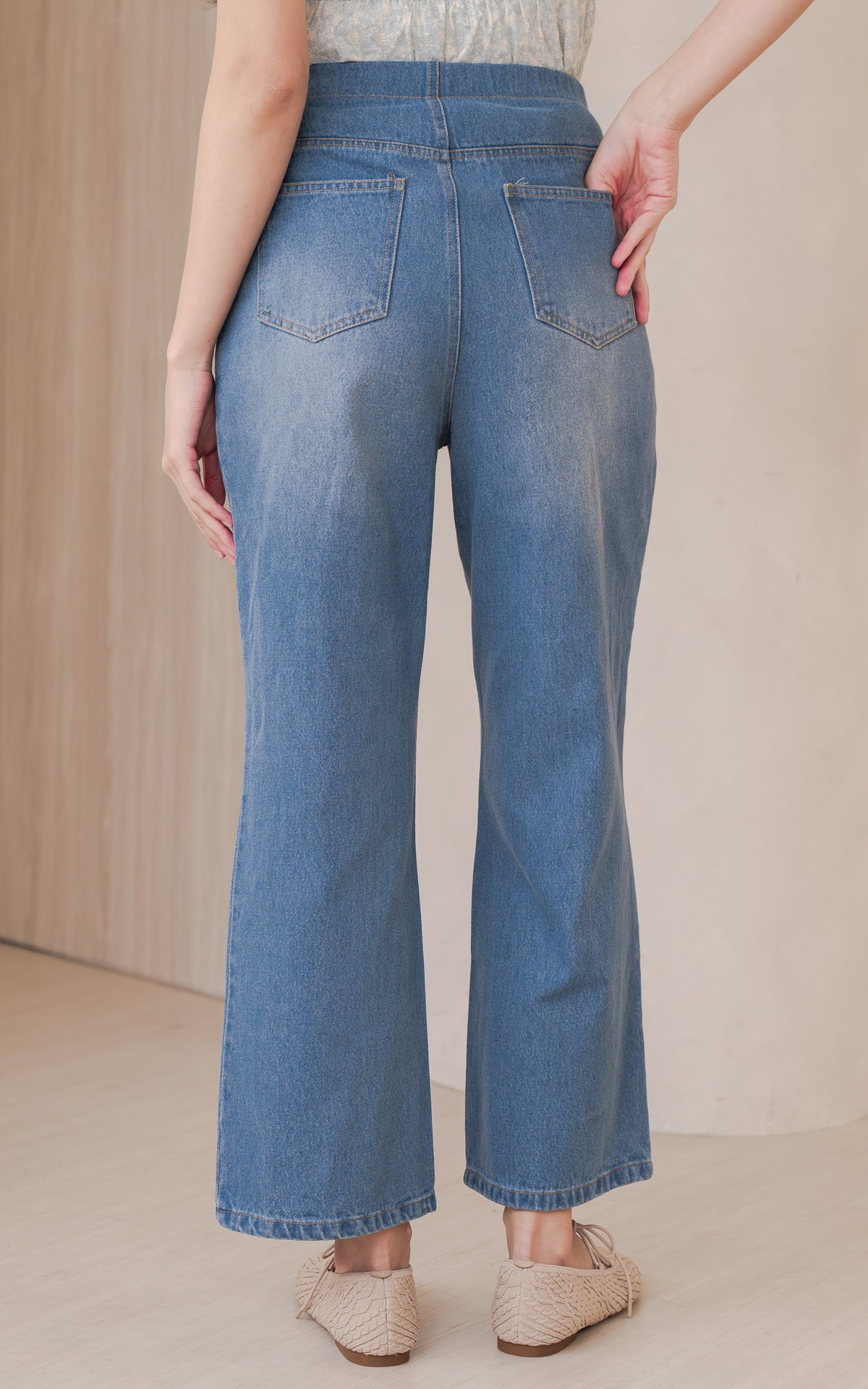 Emely Maternity Pant in Light Blue