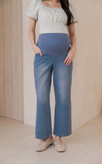 Emely Maternity Pant in Light Blue