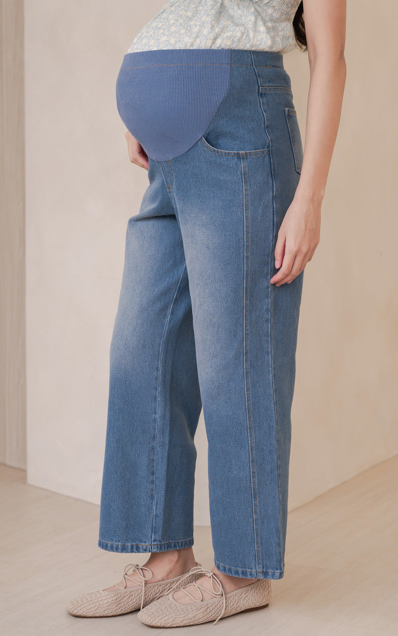 Emely Maternity Pant in Light Blue