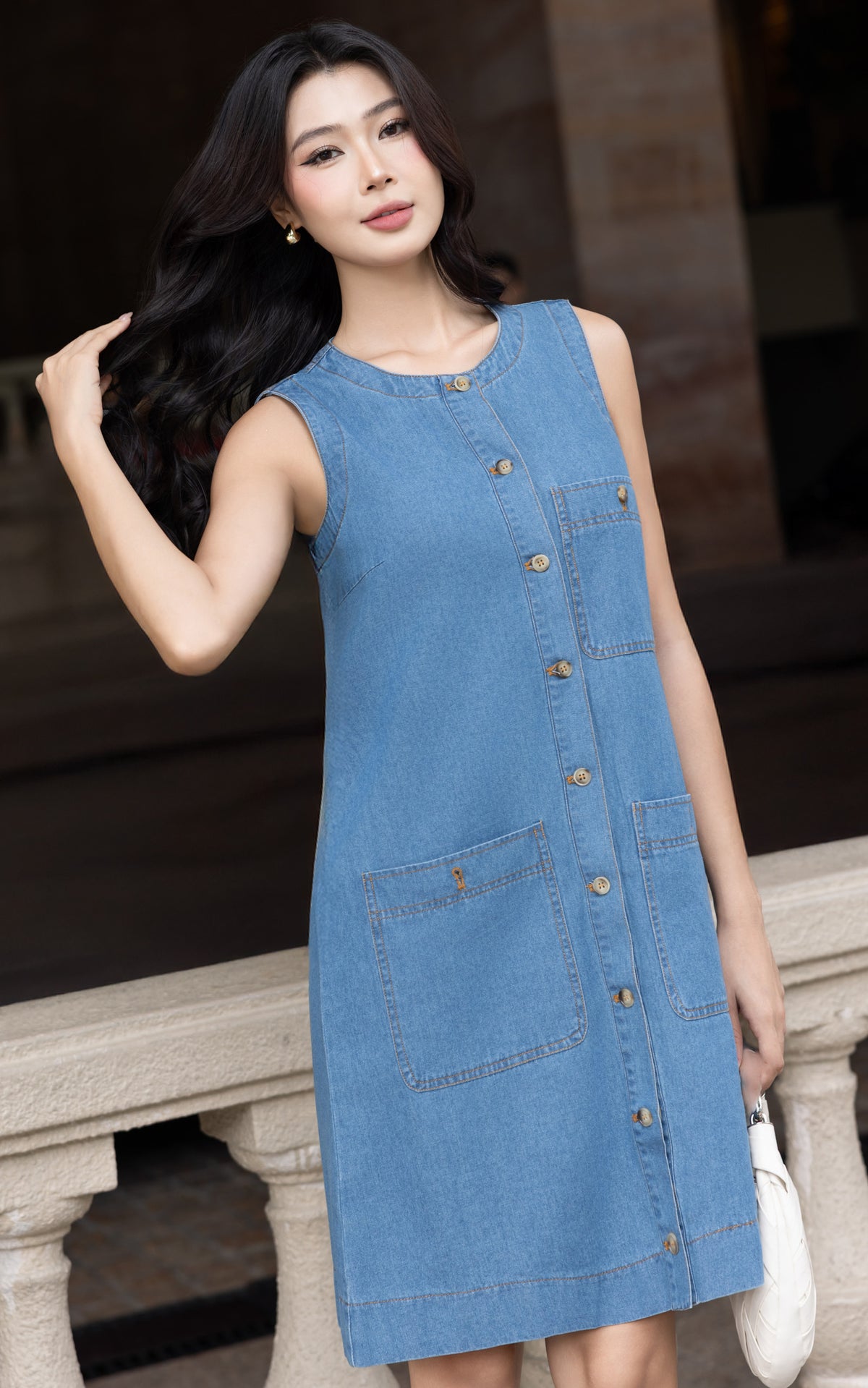 Esme Denim Nursing Dress