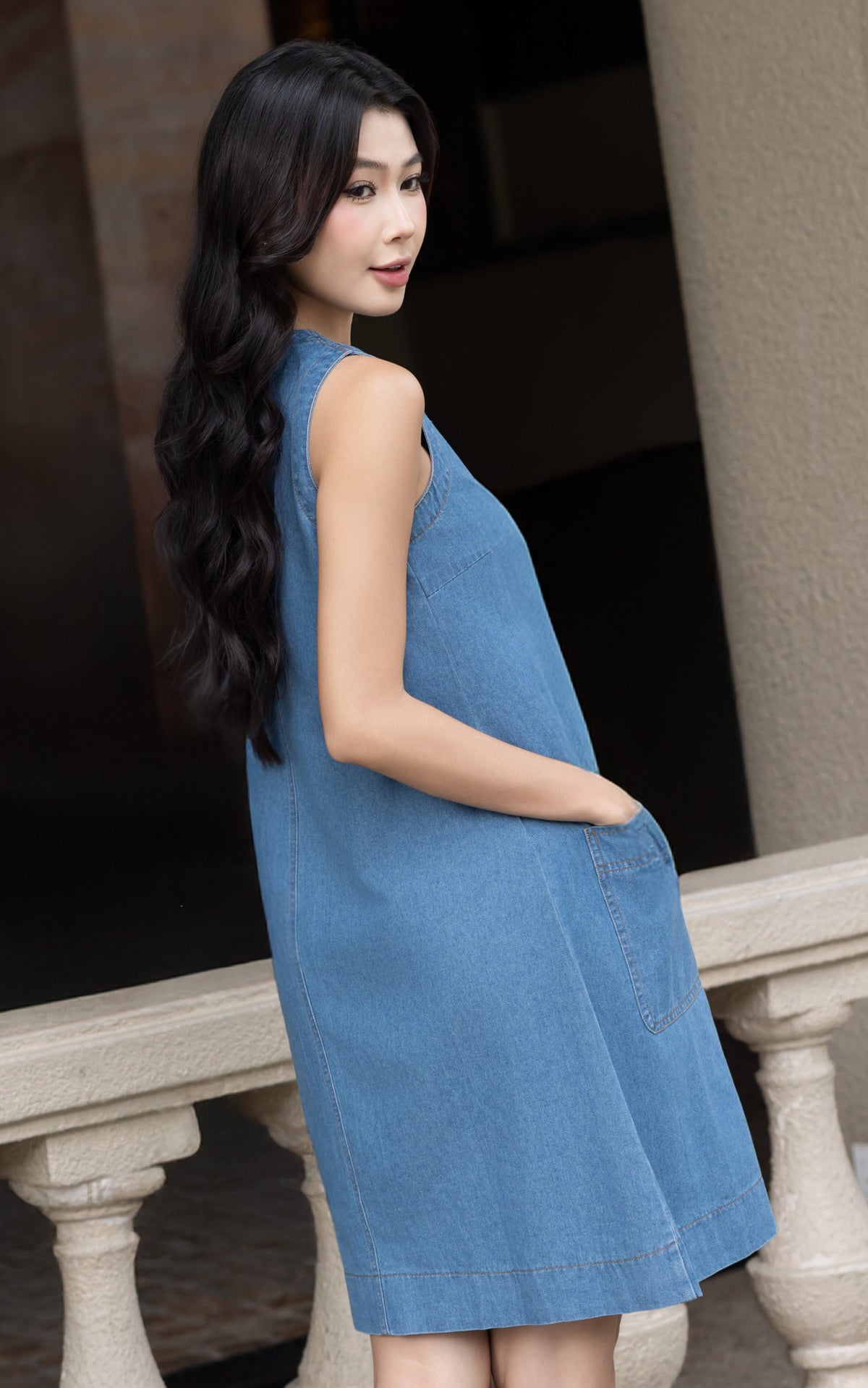 Esme Denim Nursing Dress