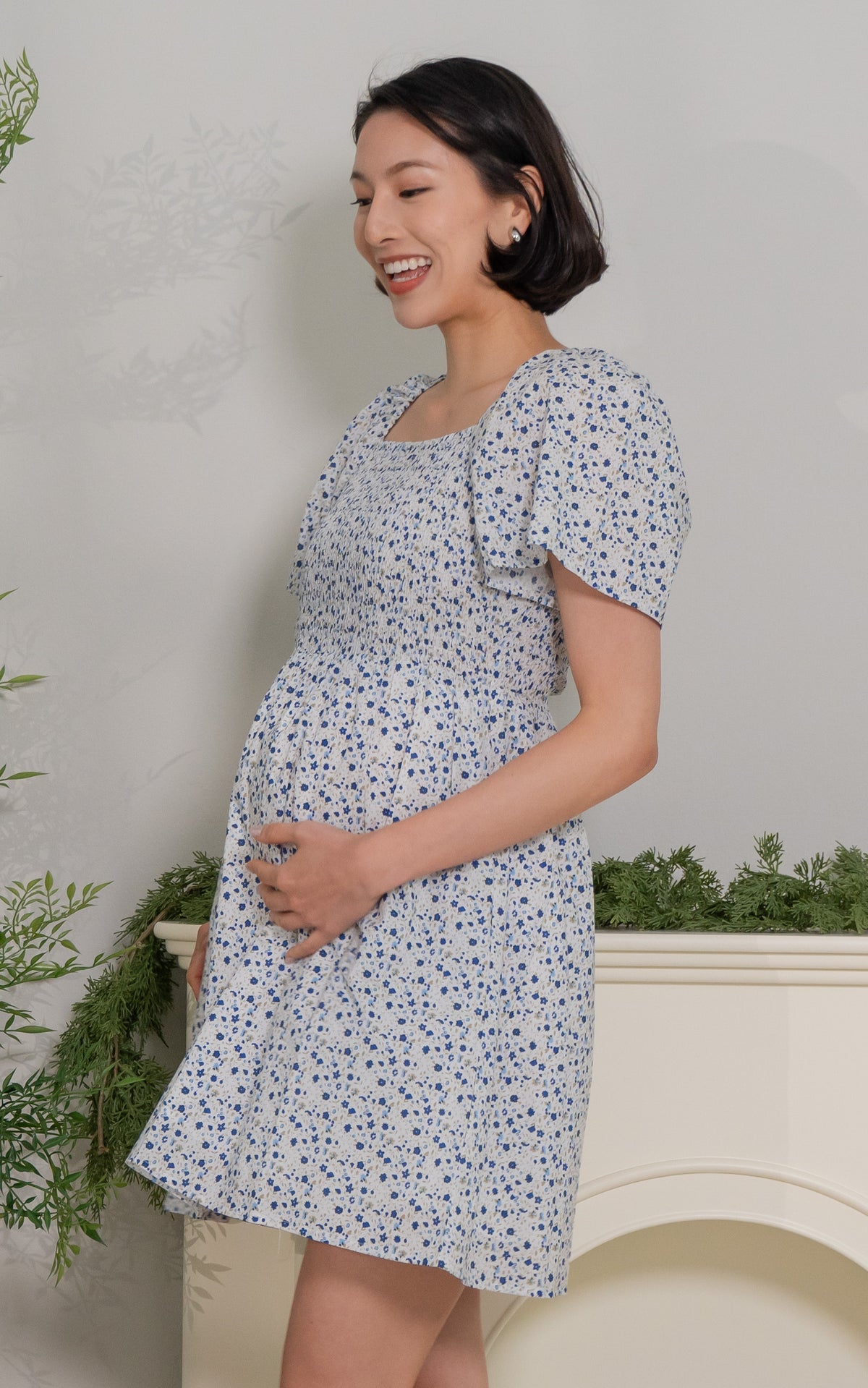 Evangeline Eyelet Nursing Dress