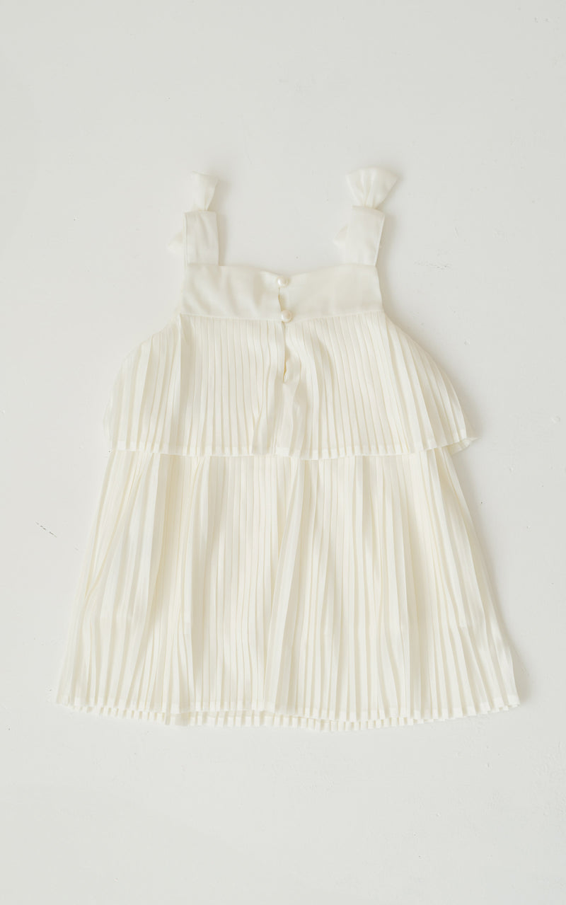 Genevieve Pleated Girls Dress
