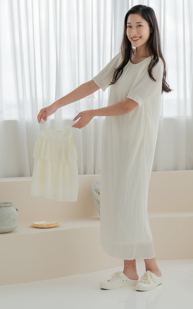 Genevieve Pleated Girls Dress