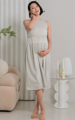 Hallie Nursing Dress in Lime