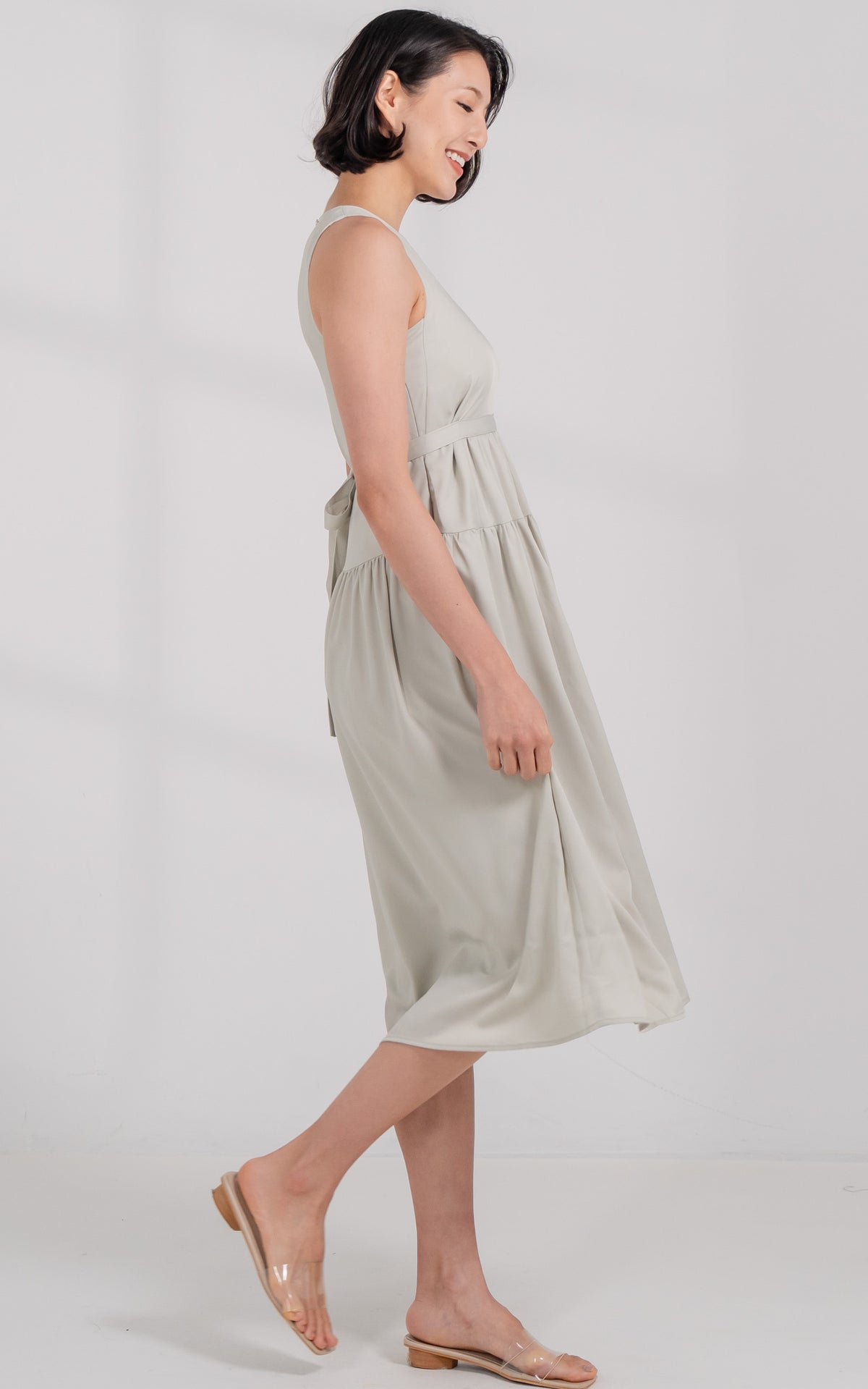 Hallie Nursing Dress in Lime