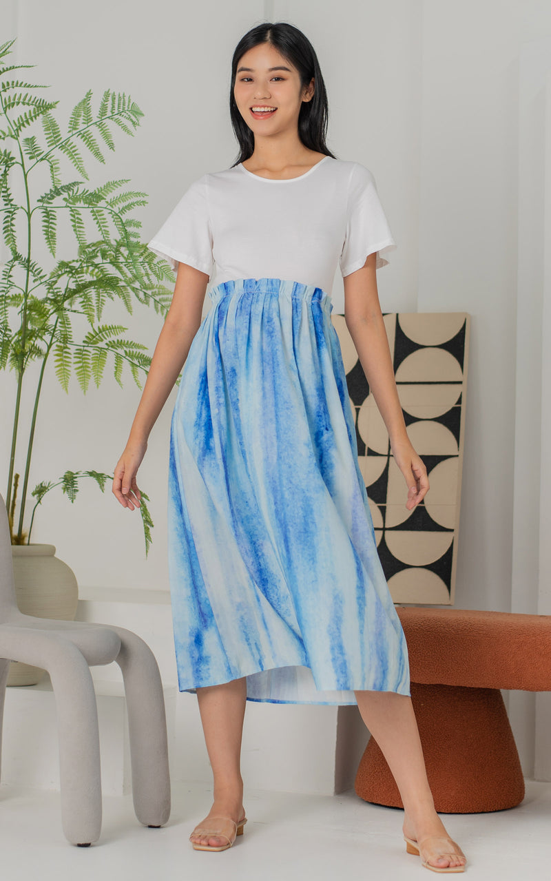 Hana Tie Die Nursing Dress