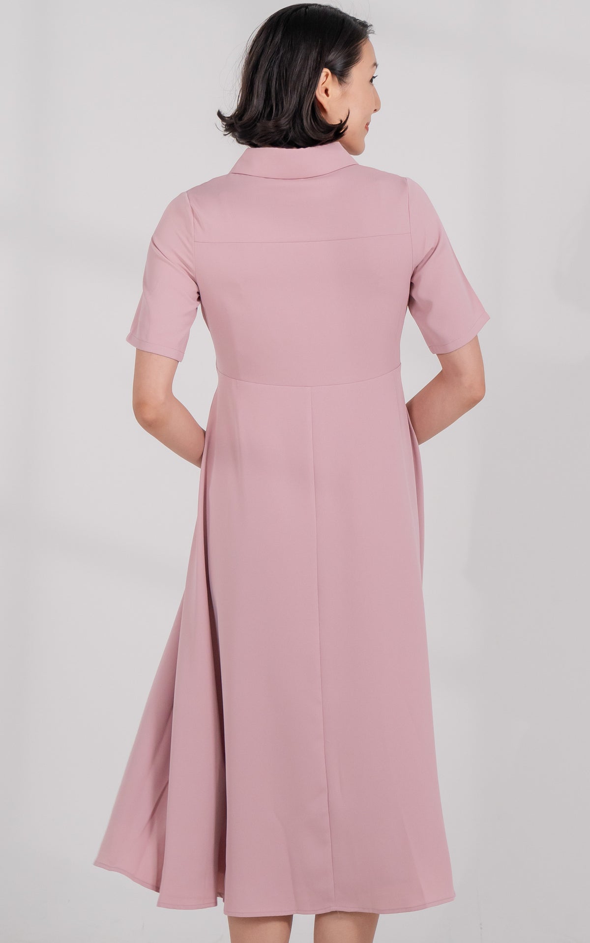 Harmony Nursing Shirtdress in Pink