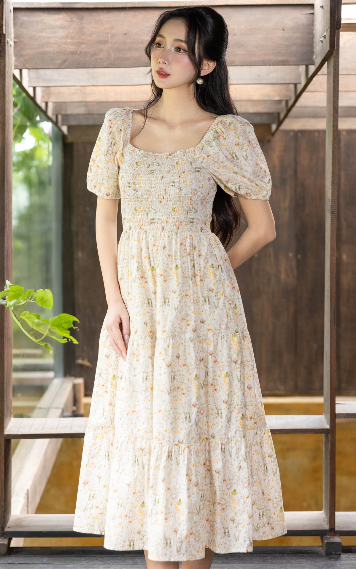 Holly Floral Smocked Dress