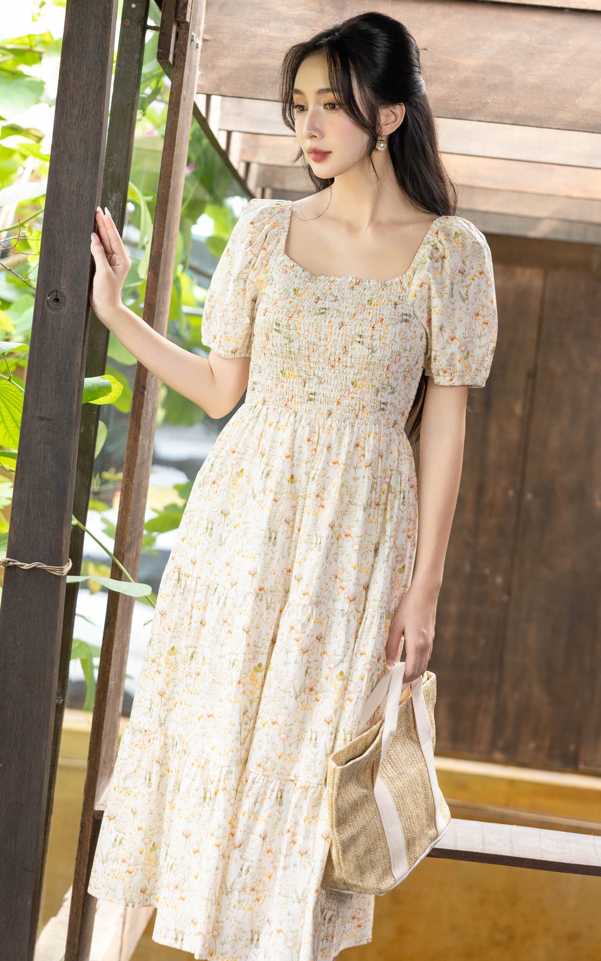 Holly Floral Smocked Dress