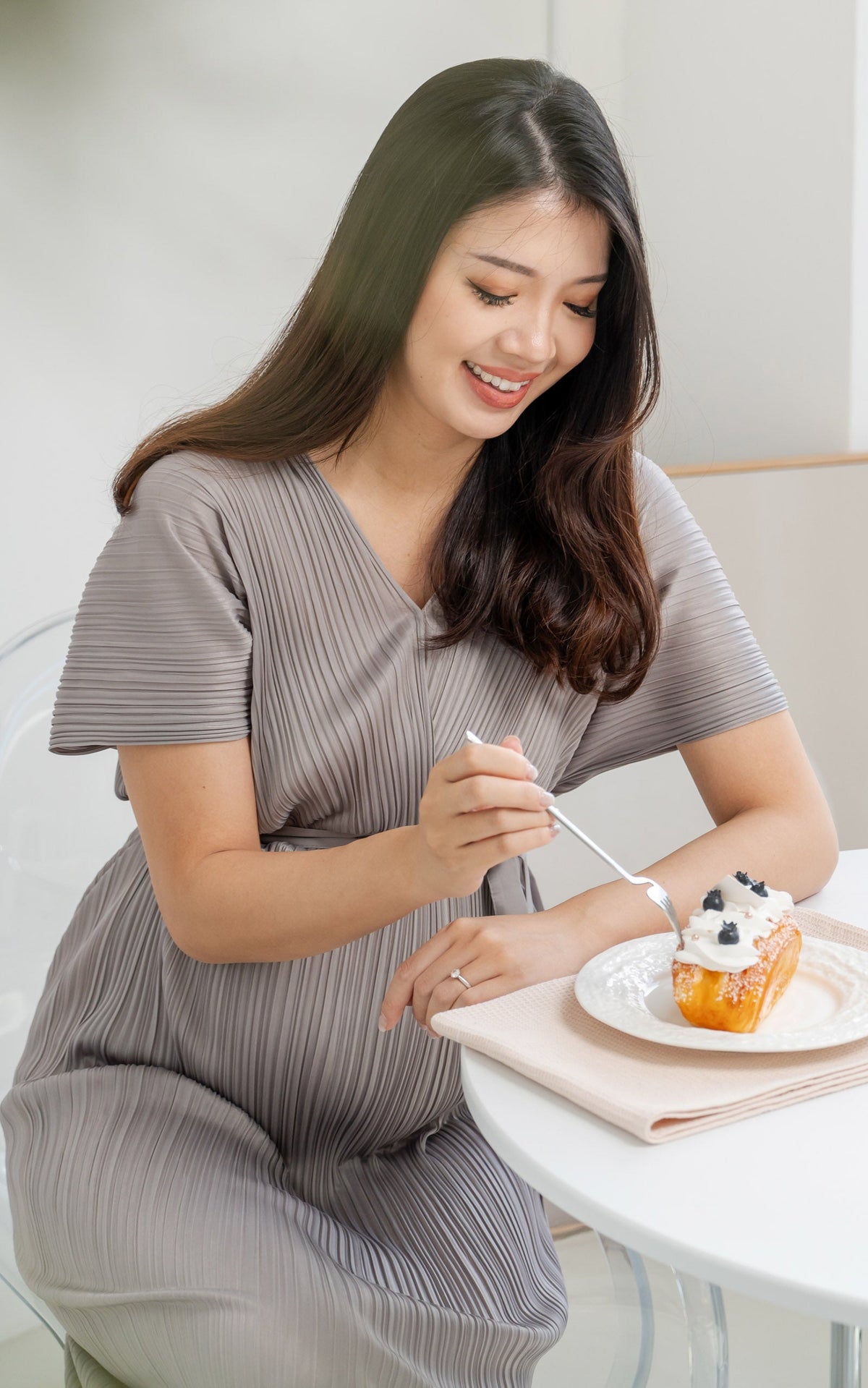 [BACKORDER] Alexa Pleated Wrapped Nursing Dress