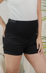 Hadley Maternity Shorts in Black