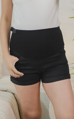 Hadley Maternity Shorts in Black