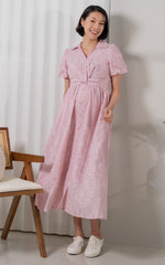 Harmony Nursing Shirtdress in Pink