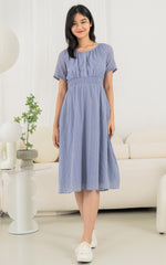 Valentina Nursing Dress in Blue