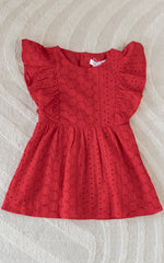 Eva Eyelet Girls Dress