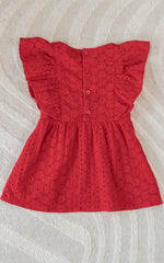 Eva Eyelet Girls Dress