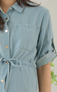 [BACKORDER] Noveau Denim Nursing Shirtdress