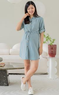 [BACKORDER] Noveau Denim Nursing Shirtdress