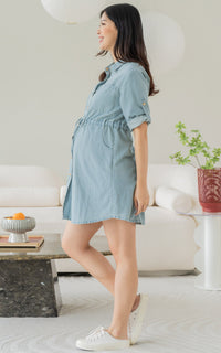 [BACKORDER] Noveau Denim Nursing Shirtdress