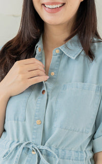 [BACKORDER] Noveau Denim Nursing Shirtdress