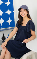 Julia Nursing Dress in Navy