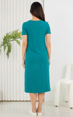 Lillian Everyday Nursing Dress in Forest Green