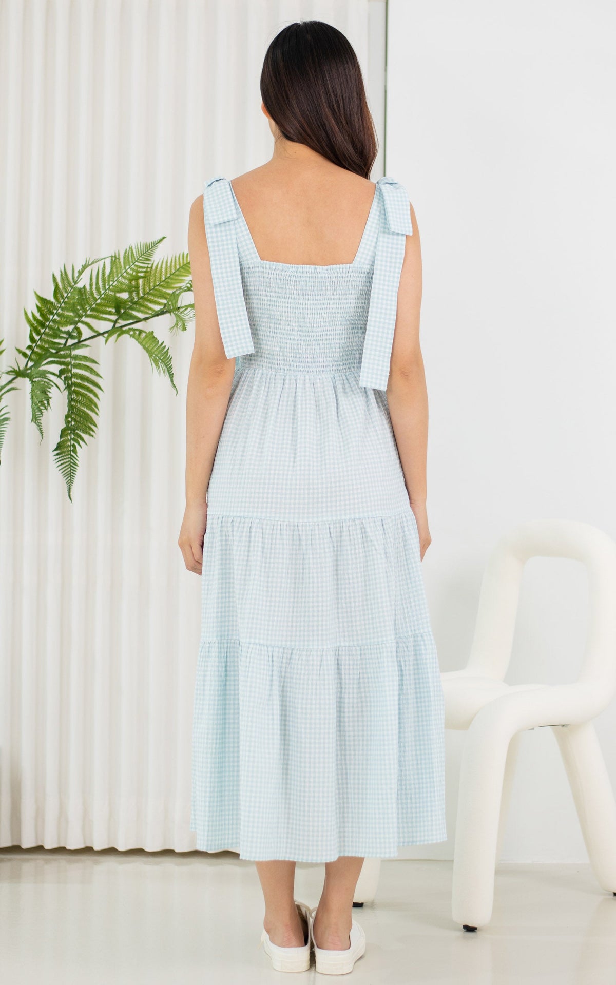 [BACKORDER] Kinsley Checkered Nursing Dress