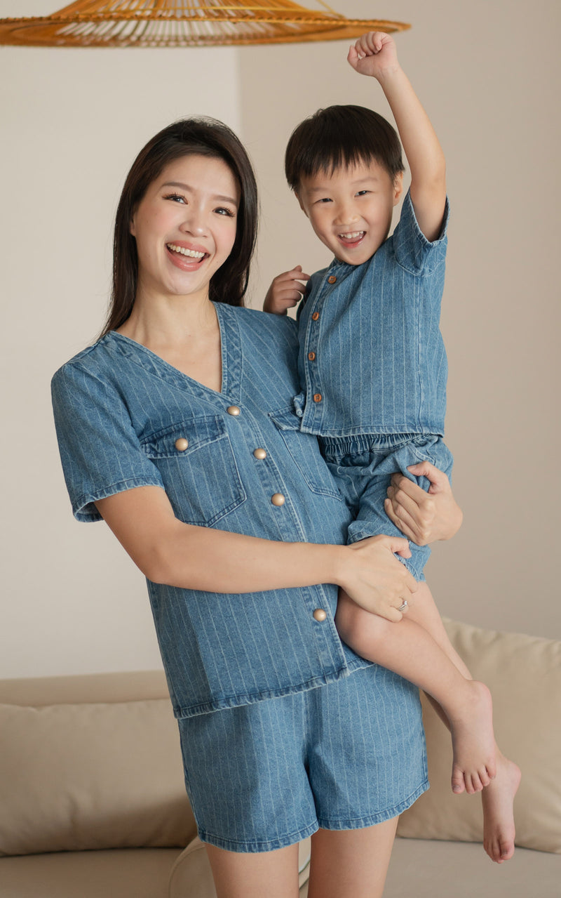 Jordyn Denim Kids Two Piece Set