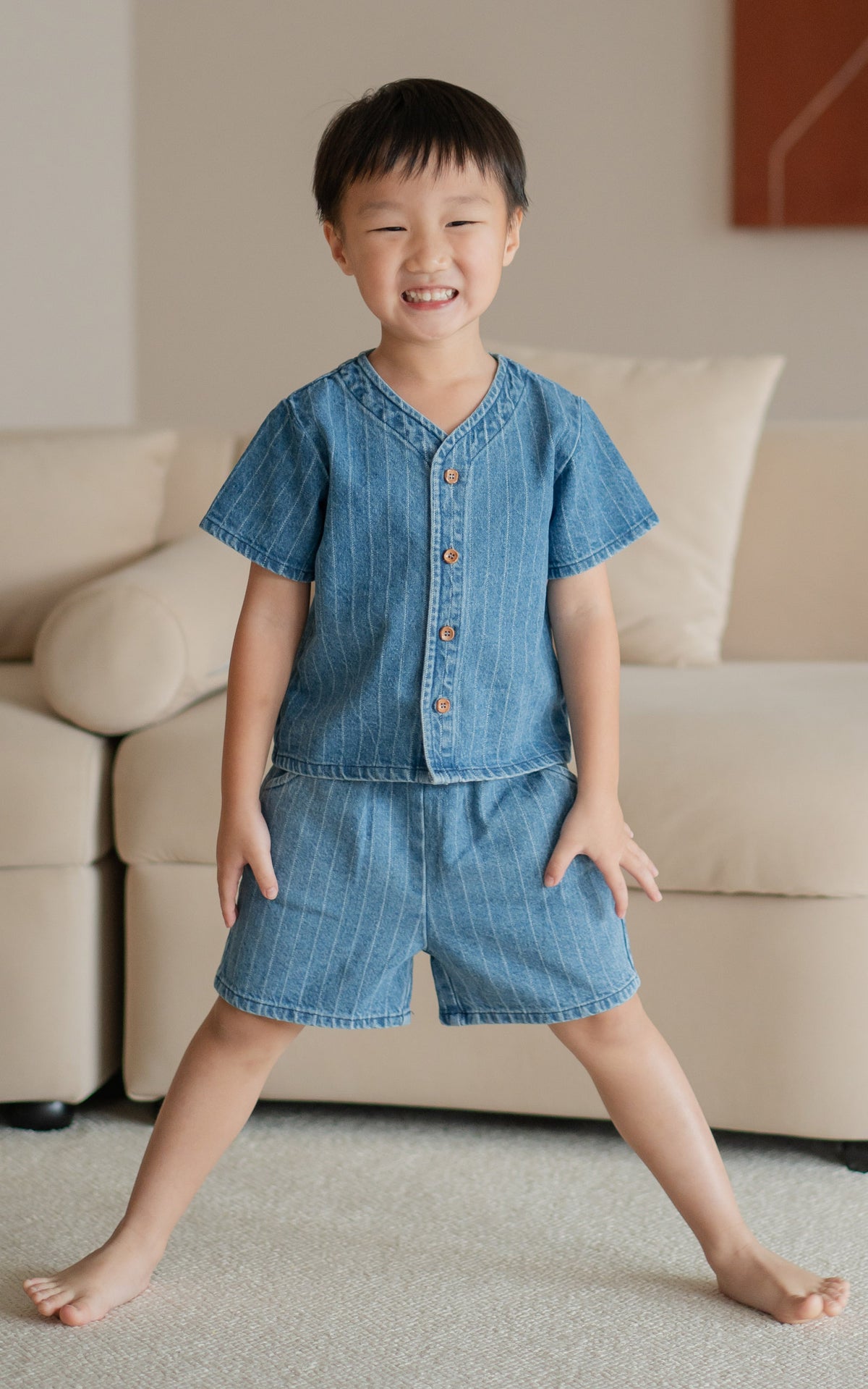 Jordyn Denim Kids Two Piece Set