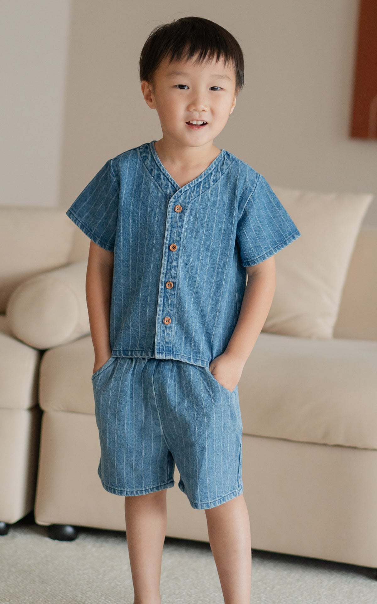 Jordyn Denim Kids Two Piece Set