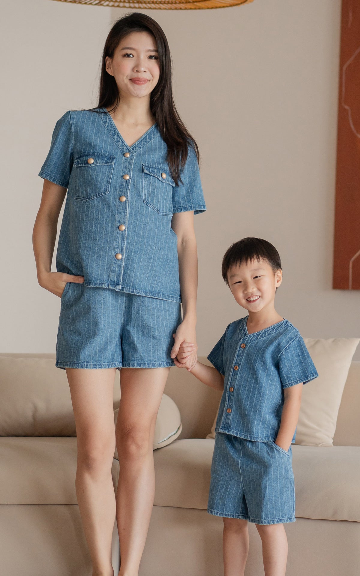 Jordyn Denim Kids Two Piece Set