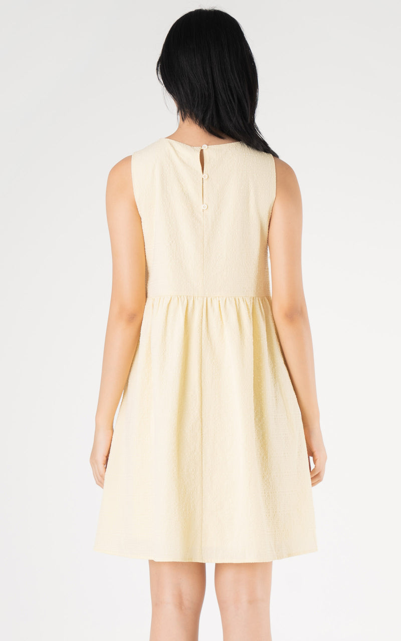 Josephine Textured Nursing Dress in Yellow