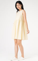 Josephine Textured Nursing Dress in Yellow